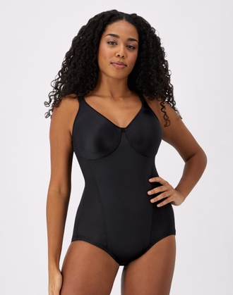 Shapewear Women's Long Sleeve V-Neck Bodysuit Tummy