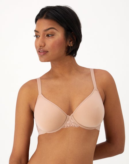 Bali Women's Flower Supportive Underwire Bra - Comfort-U Design For Sizes Up To 50DDD, With Flexible Side Stays & Adjustable Straps